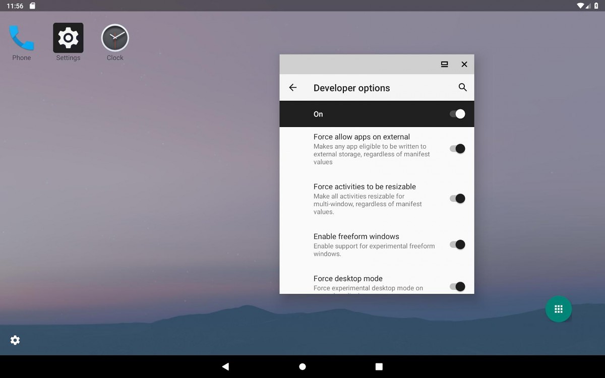 Android Q Desktop Mode 4