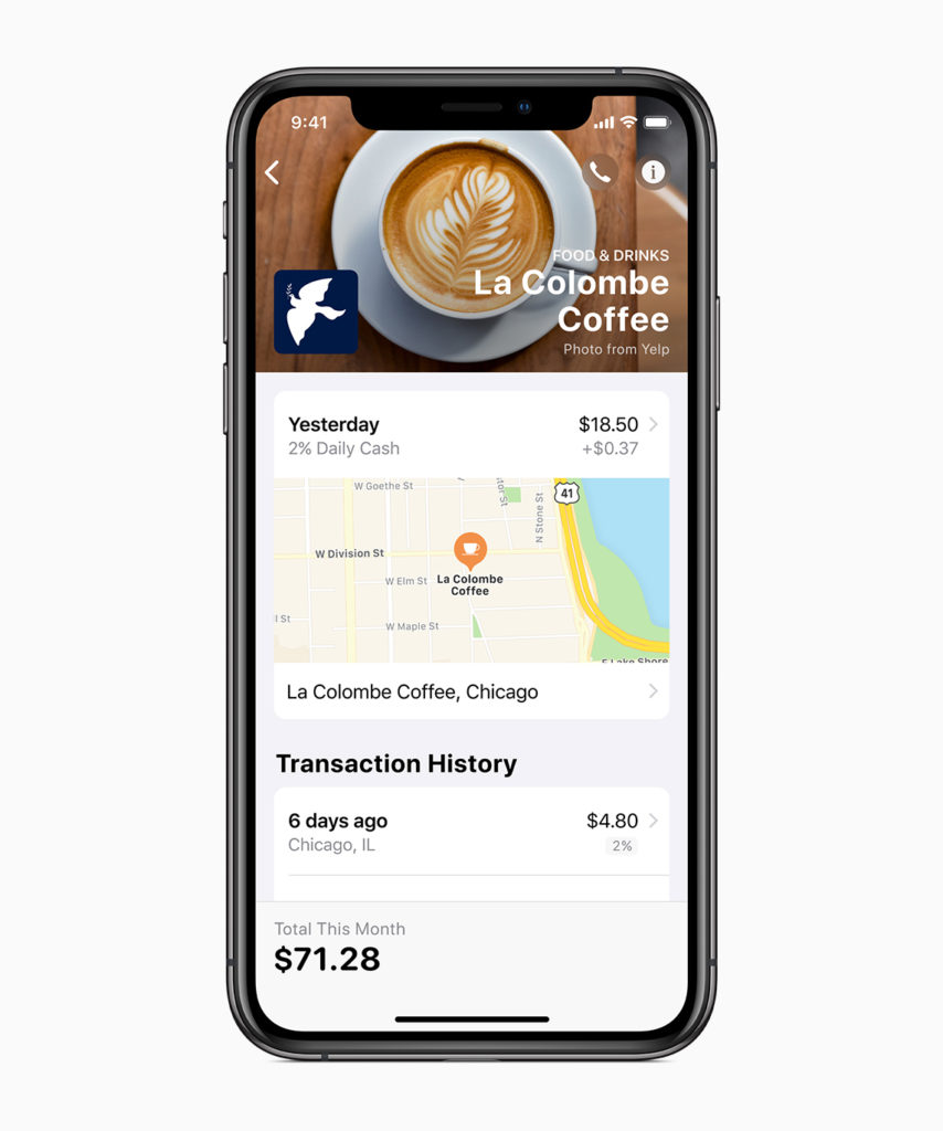 Apple présente sa propre carte de crédit, la Apple Card 45 Apple Card iPhoneXS La Colombe Coffee 032519 carousel.jpg.large 2x