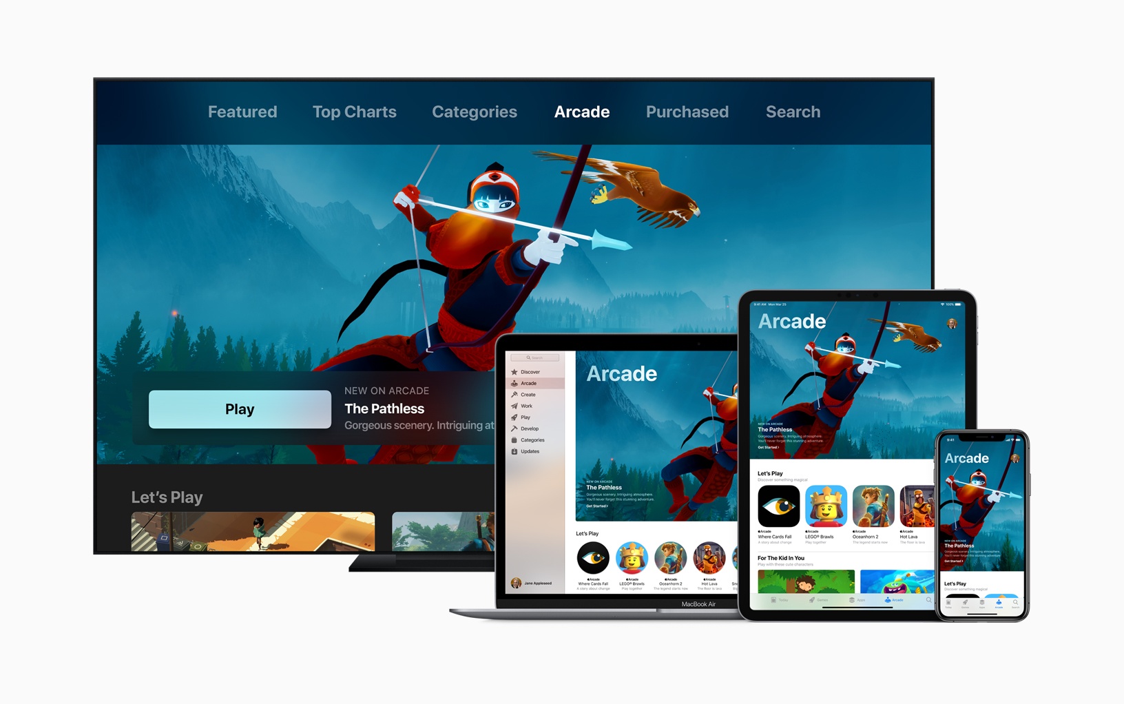 Apple introduces apple arcade apple tv ipad pro iphone xs macbook pro