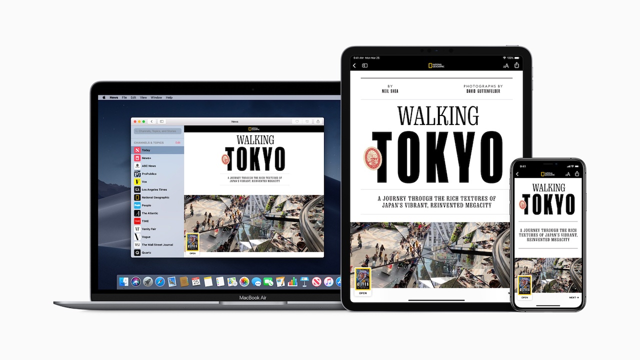 Apple news plus natgeo iphone ipad macbook pro screen