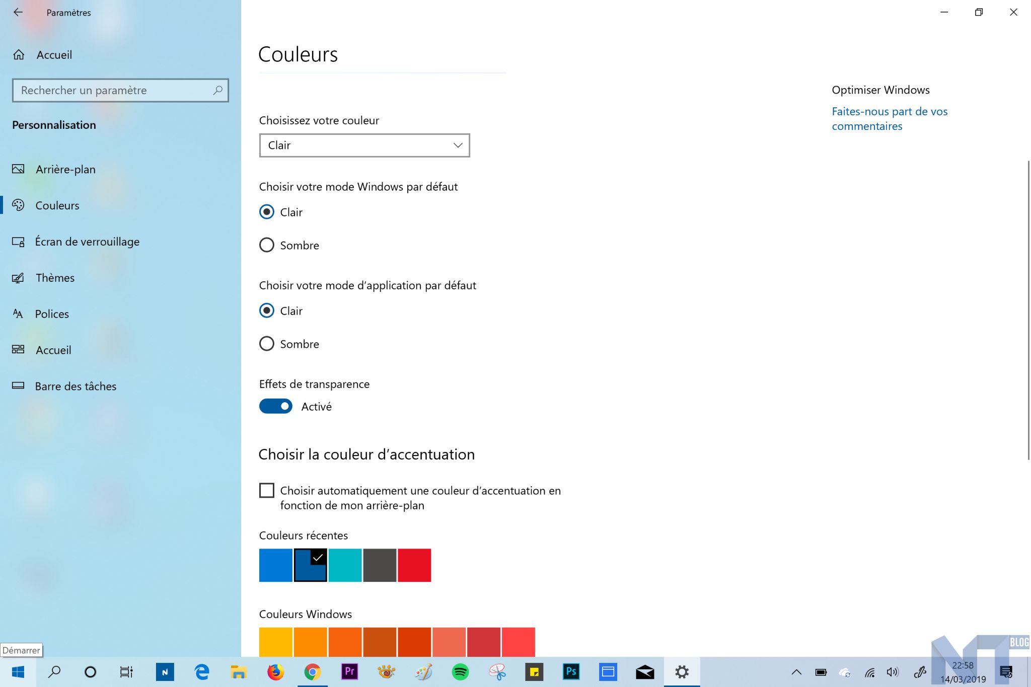Windows 10 mode sombre 2