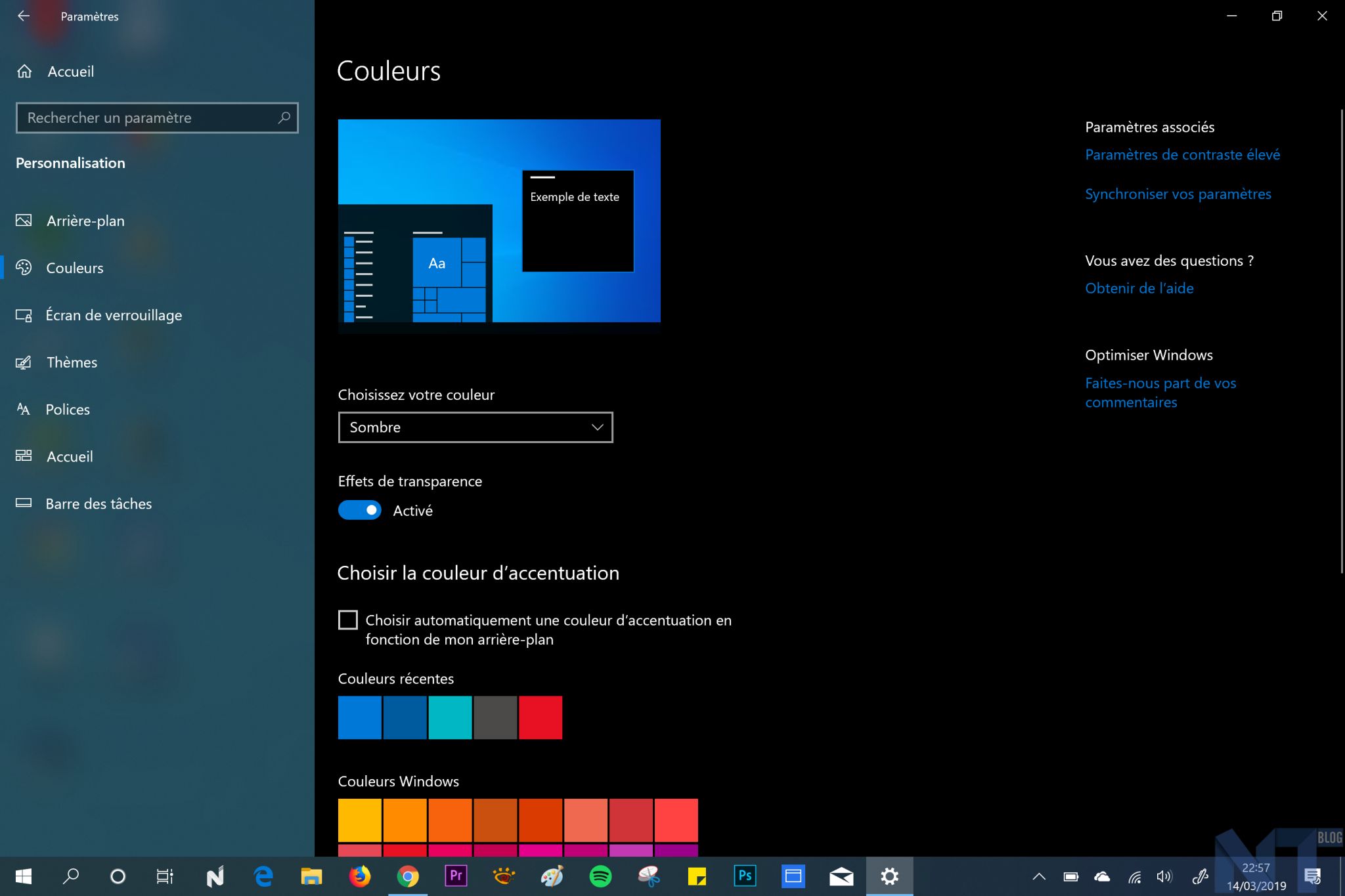 Windows 10 mode sombre 5