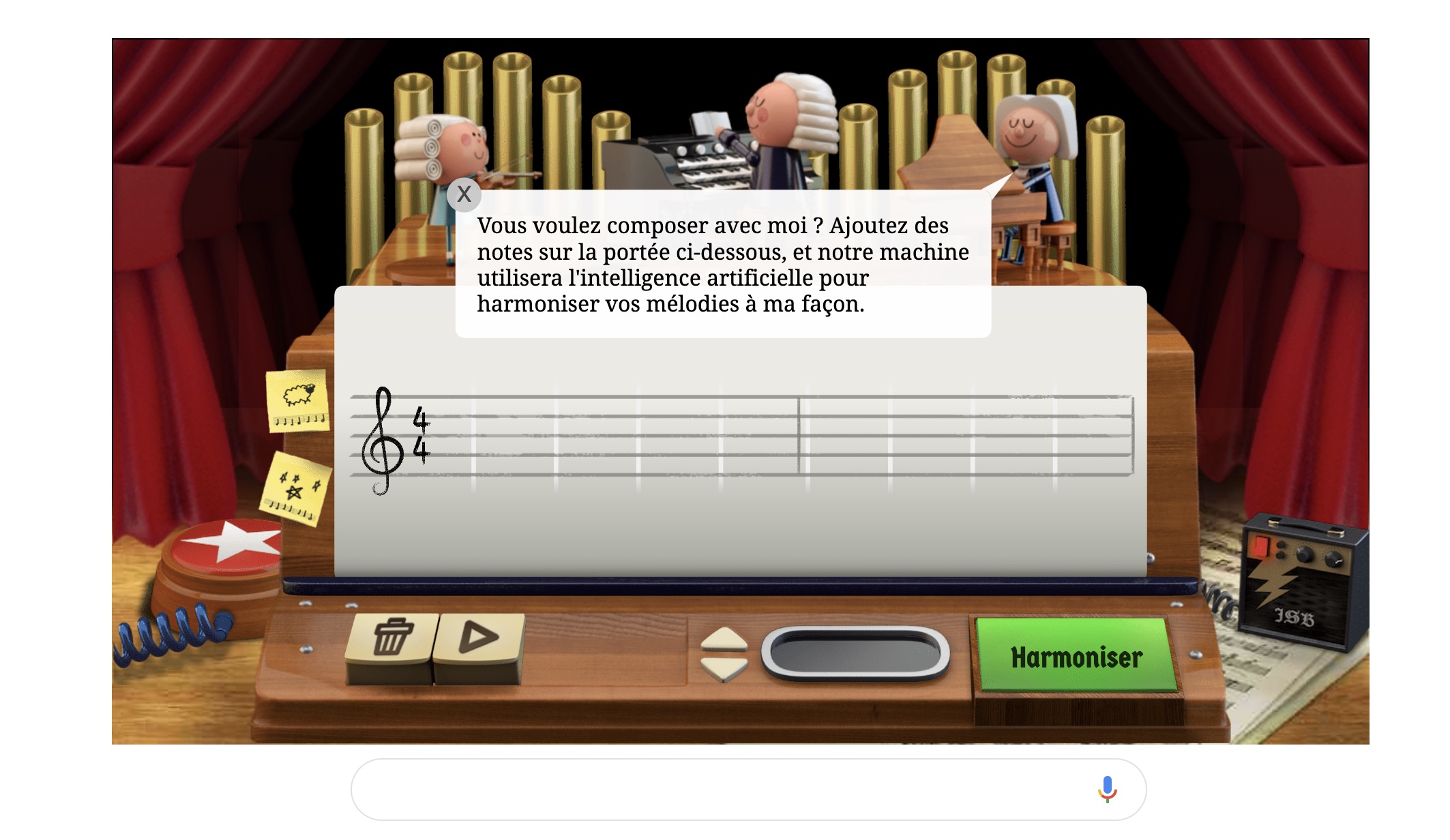 google rend hommage jean sebastien bach avec doodle dote ia 1