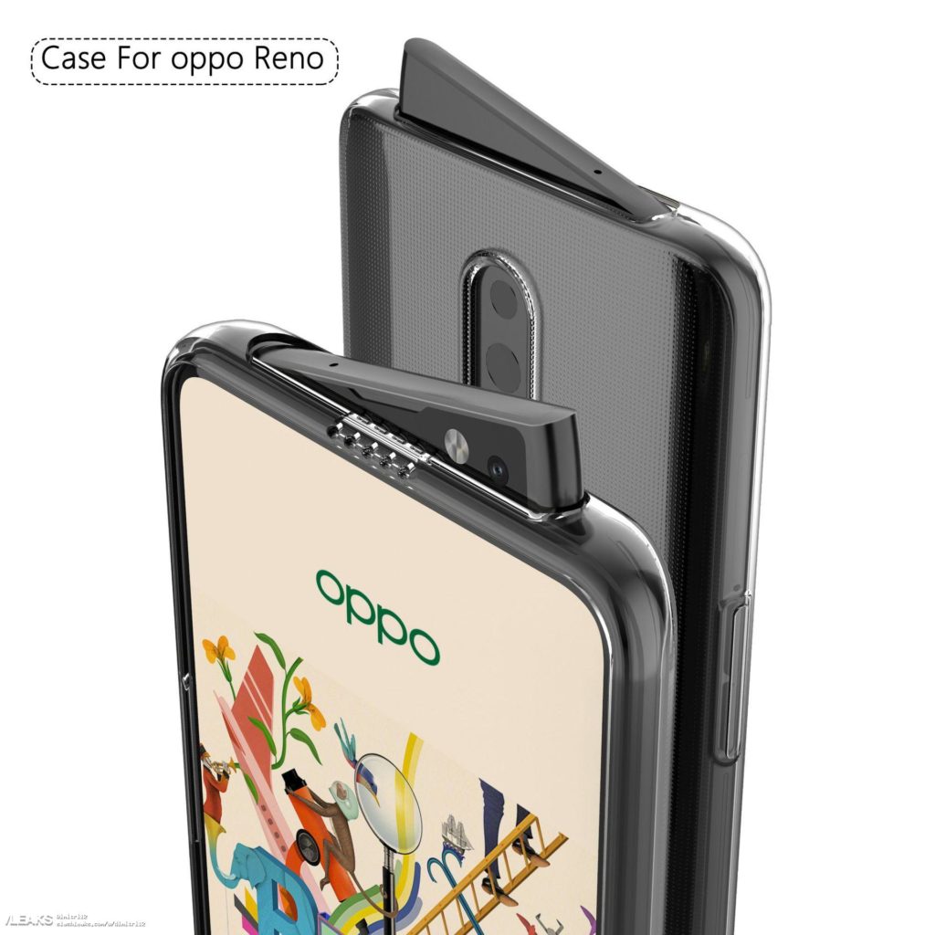 Le OPPO Reno repéré avec une innovante caméra frontale rétractable 54 oppo reno case renders reveals never seen before pop up selfie camera system 354