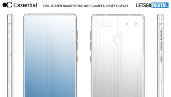telefoon met camera onder display