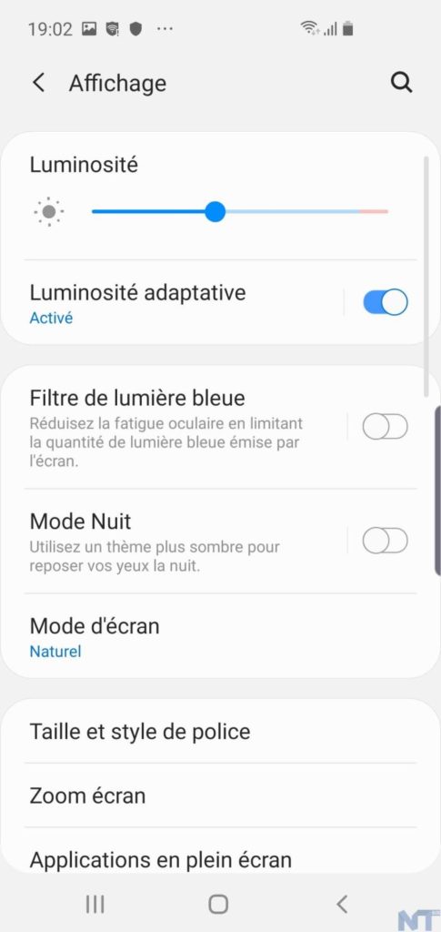 Test du Galaxy S10e : un puissant modèle compact 22 Galaxy S10e Screenshot 20190422 190209 Settings