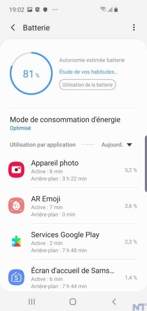 Test du Galaxy S10e : un puissant modèle compact 45 Galaxy S10e Screenshot 20190422 190255 Device care