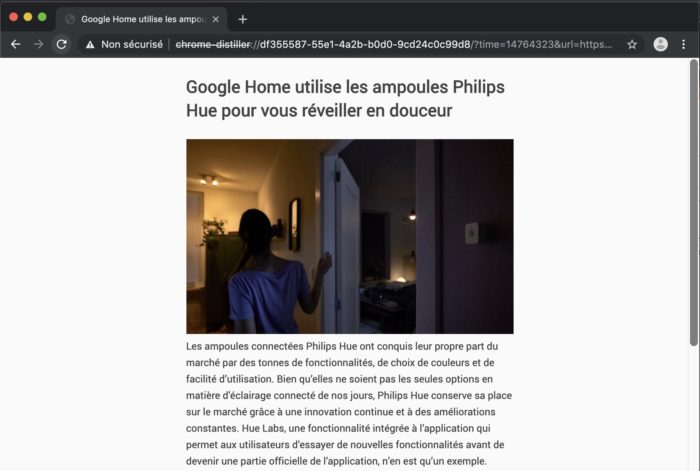 Google Chrome se dote d’un attrayant mode de lecture sur bureau