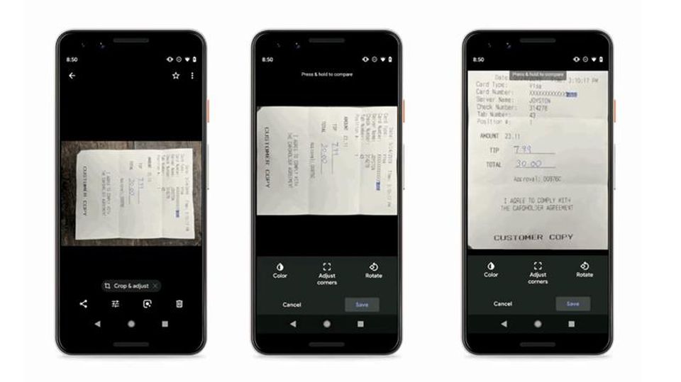 google crop and adjust
