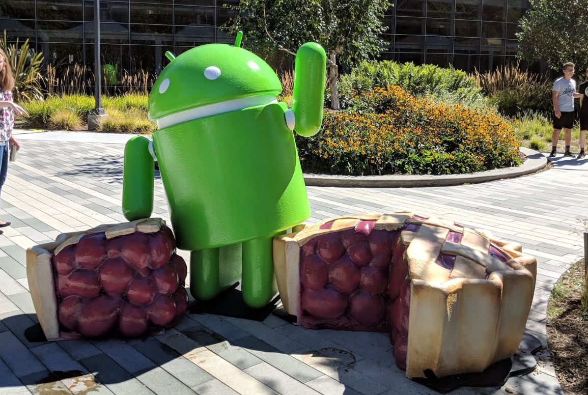 Android 9 Pie Statute Mountain View Campus August 6 2018