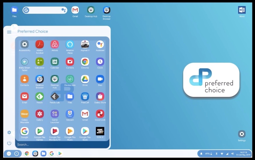 Android Q desktop mode 1
