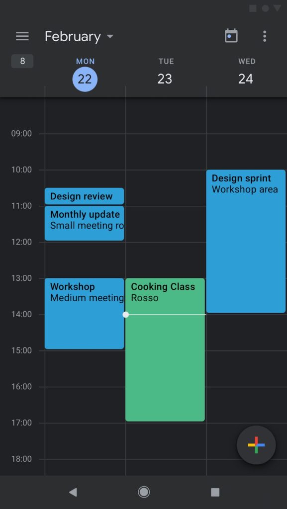 Google Agenda et Google Keep passent en mode sombre sur Android 52 cal2