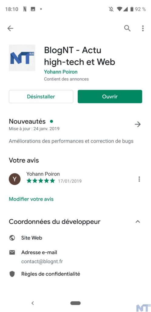 Google met enfin à jour l'application Play Store avec son design tout blanc 46 Google Play Store 1