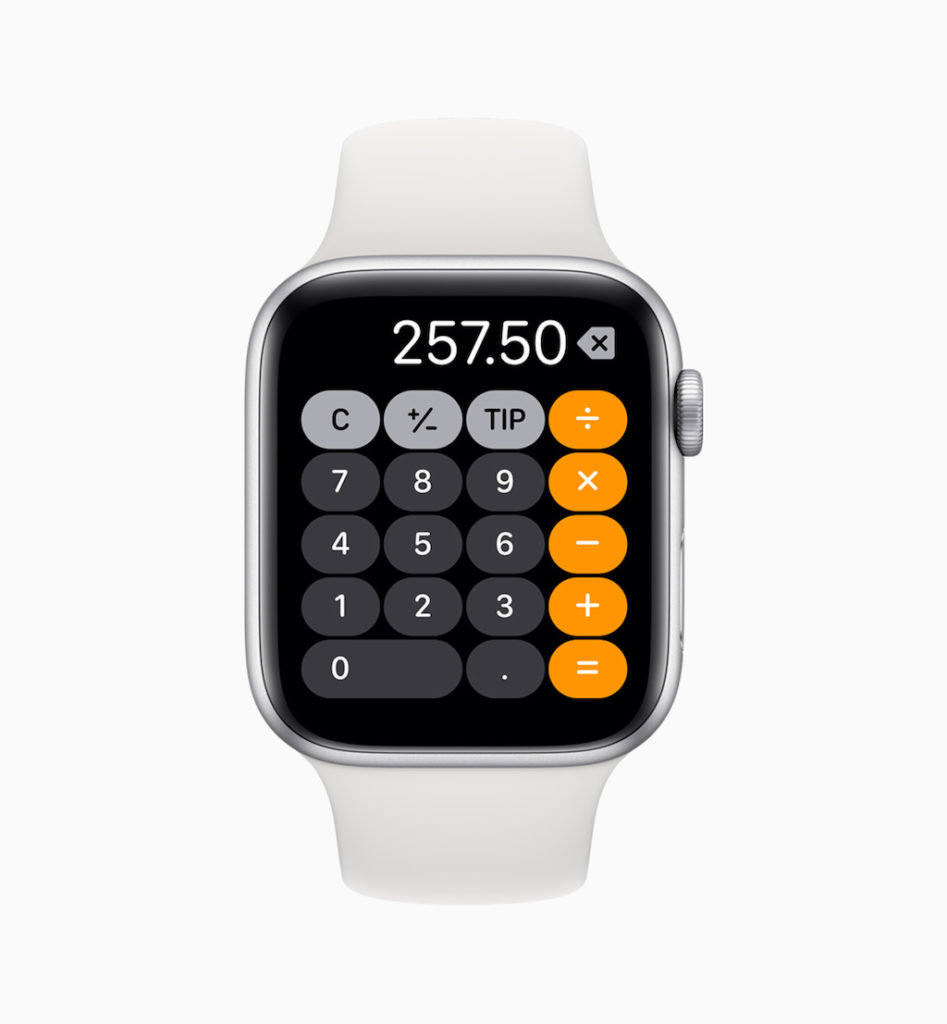 Apple dévoile watchOS 6 pour l'Apple Watch avec des fonctionnalités avancées de santé 51 apple watchos6 calculator 060319
