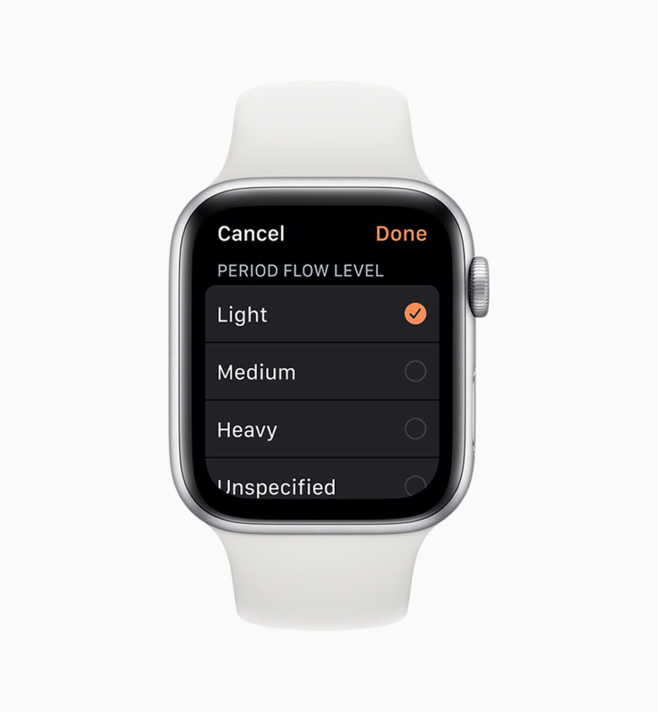 Apple dévoile watchOS 6 pour l'Apple Watch avec des fonctionnalités avancées de santé 47 apple watchos6 cycles flow 060319