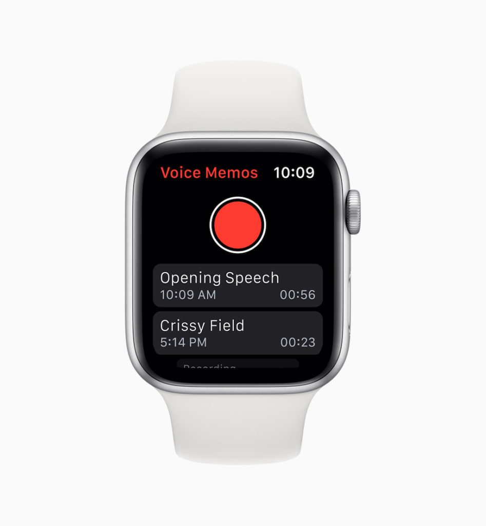 Apple dévoile watchOS 6 pour l'Apple Watch avec des fonctionnalités avancées de santé 50 apple watchos6 voice memos 060319