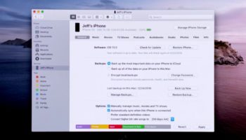 iPhone sync in Catalina