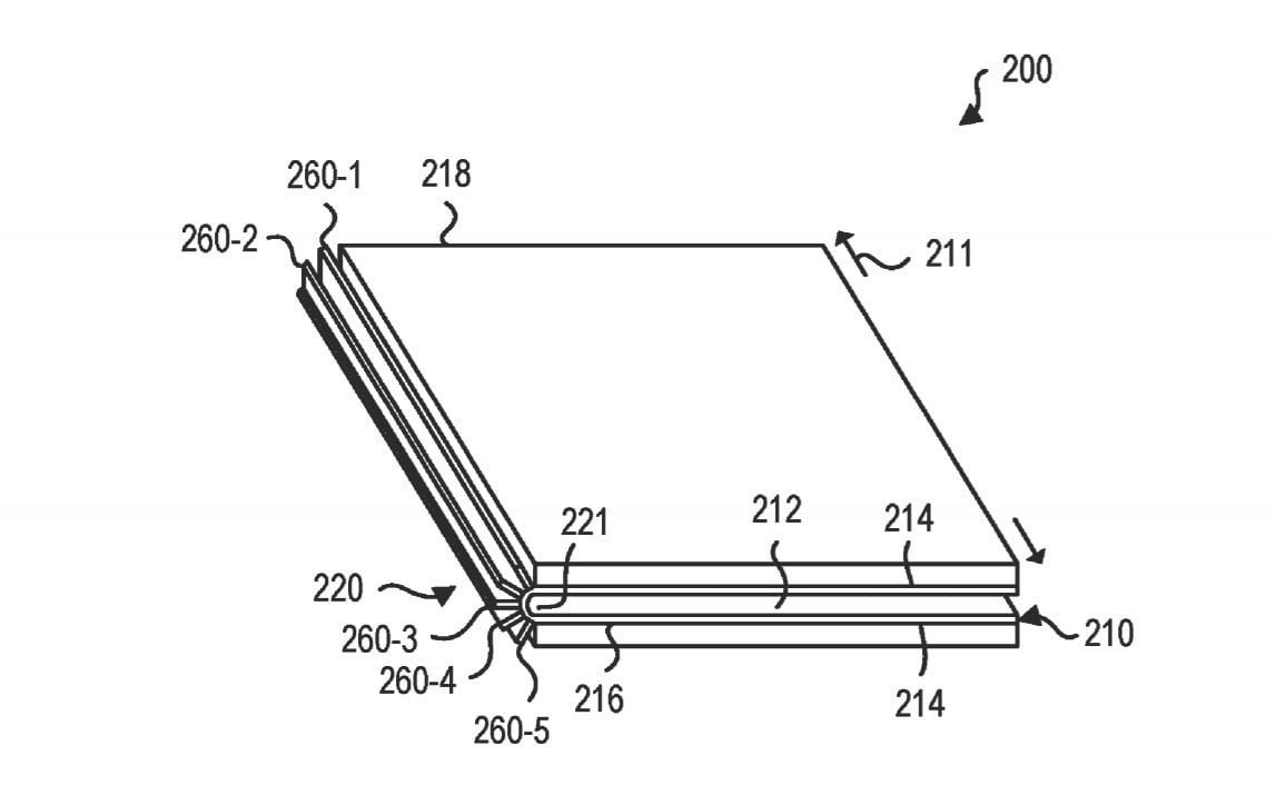 microsoft foldable display patent uspto