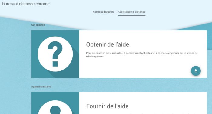 Les utilisateurs de Chrome peuvent fournir et recevoir une assistance à distance depuis le Web
