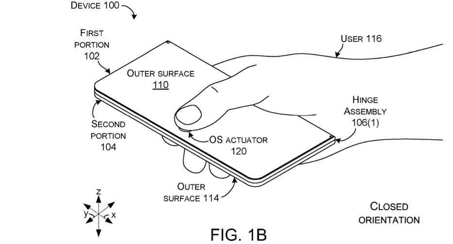Foldable phone patent