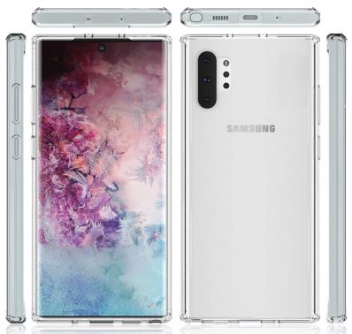 Galaxy Note 10 clear case render 4