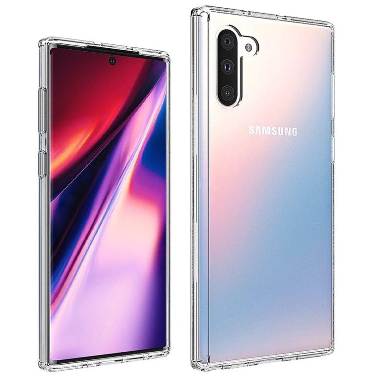 Galaxy Note 10 clear case render