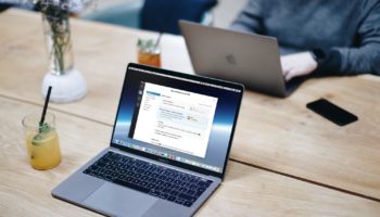 Slack on Macbook Screen