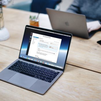 Slack on Macbook Screen