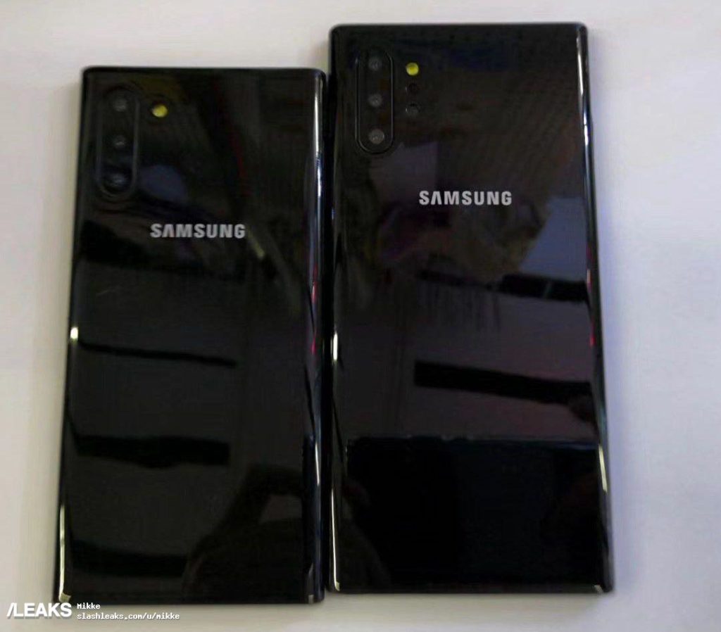 Le Galaxy Note 10+ aurait cinq caméras à l'arrière, le Note 10 seulement trois 52 galaxy note 10 and galaxy note 10 plus dummies 507