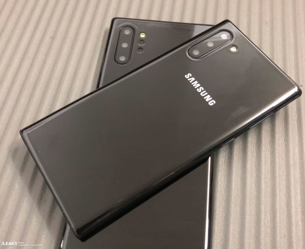 Le Galaxy Note 10+ aurait cinq caméras à l'arrière, le Note 10 seulement trois 51 galaxy note 10 and galaxy note 10 plus dummies 899