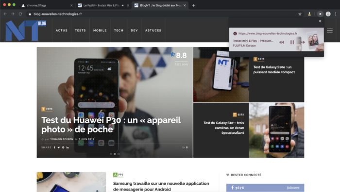 Google teste un bouton de lecture pour la barre d’outils de Chrome
