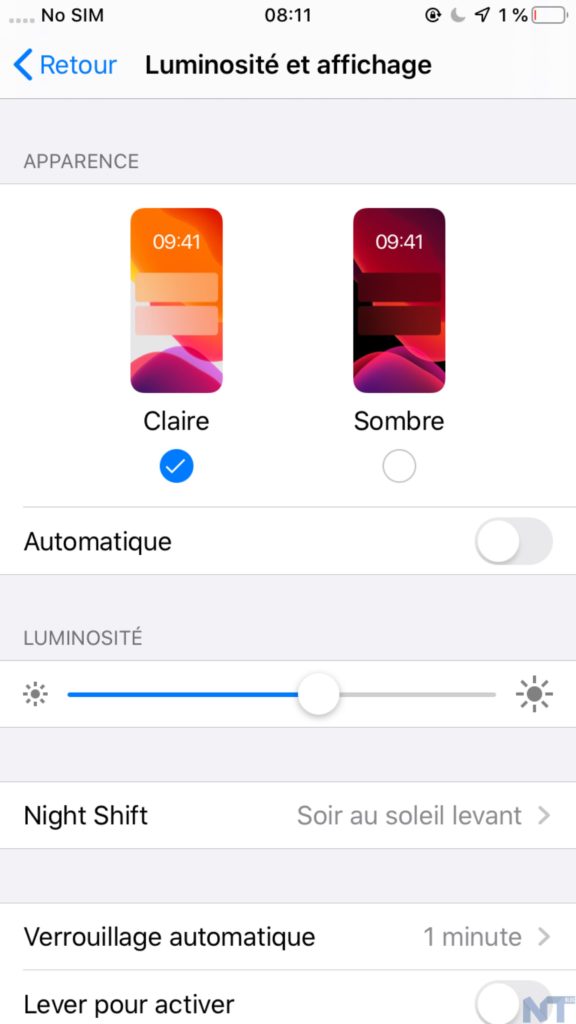 Comment activer le mode sombre dans iOS 13 ? 54 iOS13 Mode Sombre 11