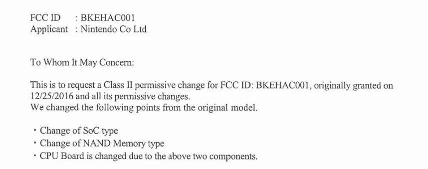 nintendo BKEHAC001 Letter 02 FCC