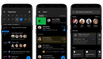 outlook android dark render