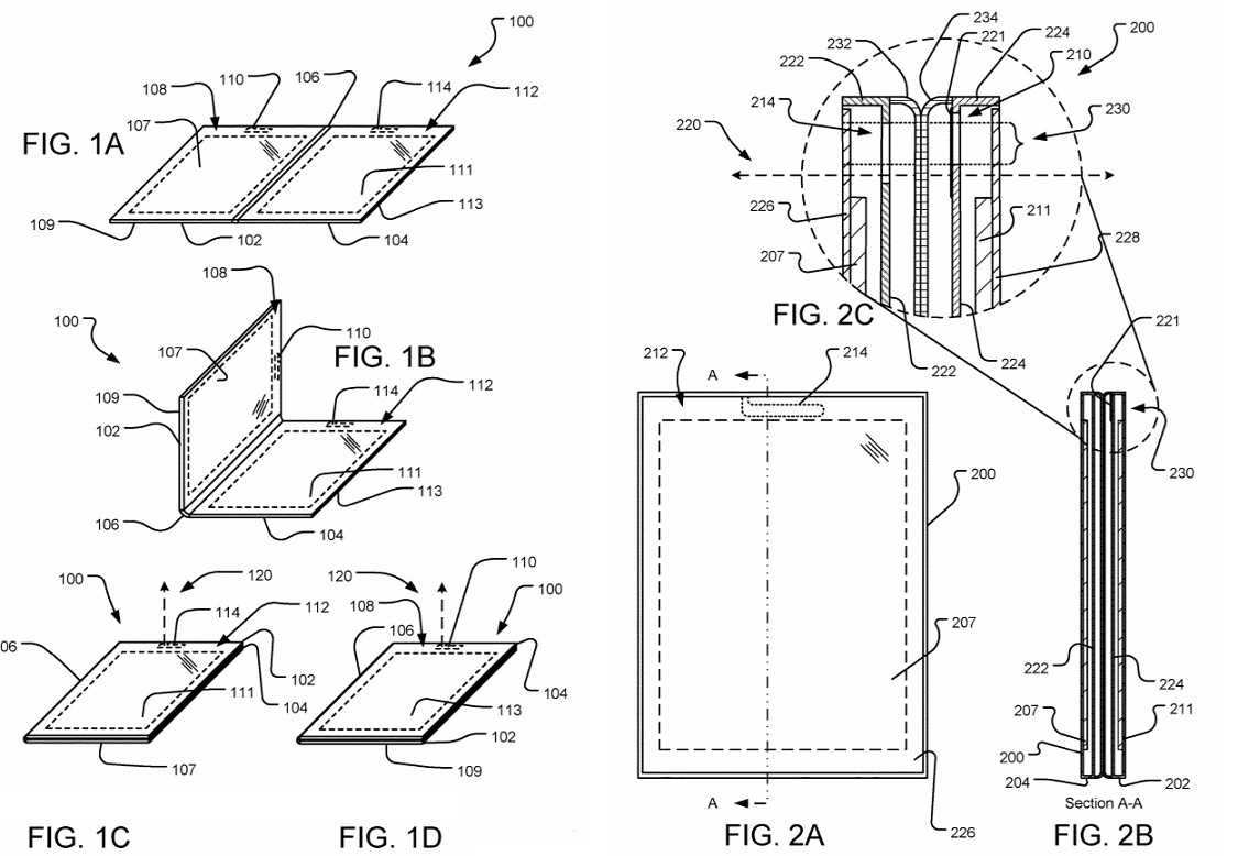 Microsoft foldable patent