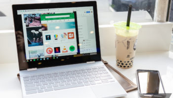 Pixelbook chromebook indoor portrait cafe bubble tea shop hero 1