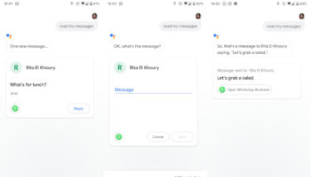 google assistant messages
