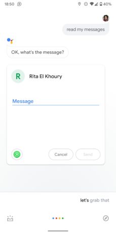 google assistant read reply mess 1