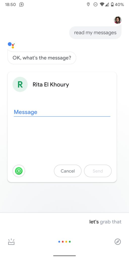 google assistant read reply mess 1