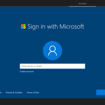 windows 10 account setup