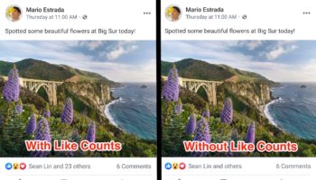 Facebook Hides Likes