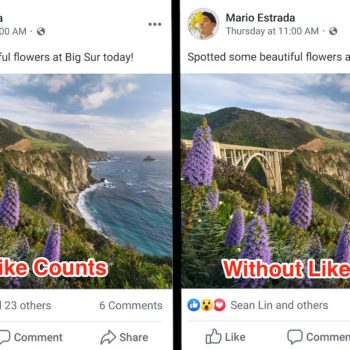 Facebook Hides Likes