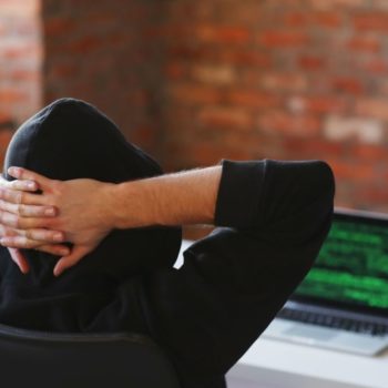 Hacker resting