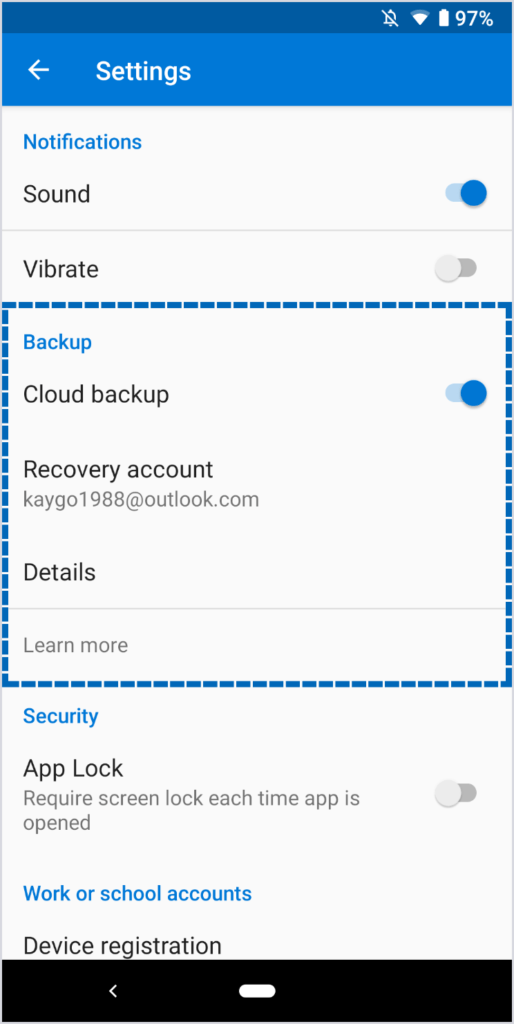 Microsoft Authenticator se dote de la sauvegarde et la récupération sur le cloud sur Android 51 Microsoft Authenticator app 1