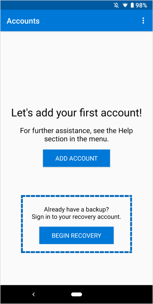 Microsoft Authenticator se dote de la sauvegarde et la récupération sur le cloud sur Android 52 Microsoft Authenticator app 2