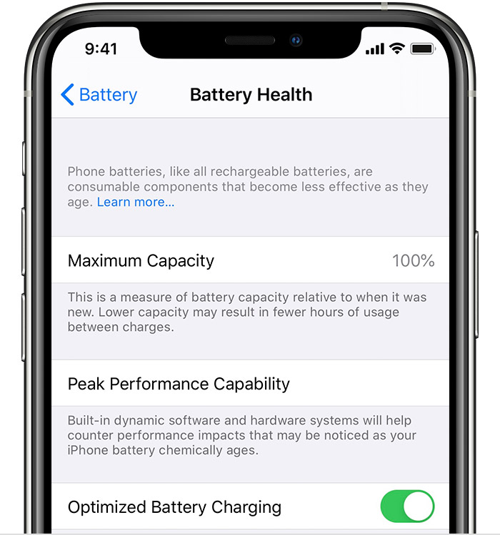 ios13 iphone 11 pro settings battery health