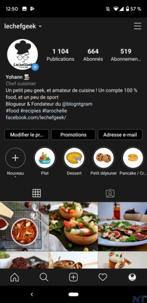 Instagram Mode Sombre 5