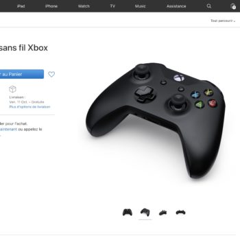 apple commence a vendre un produit microsoft la manette sans fil xbox