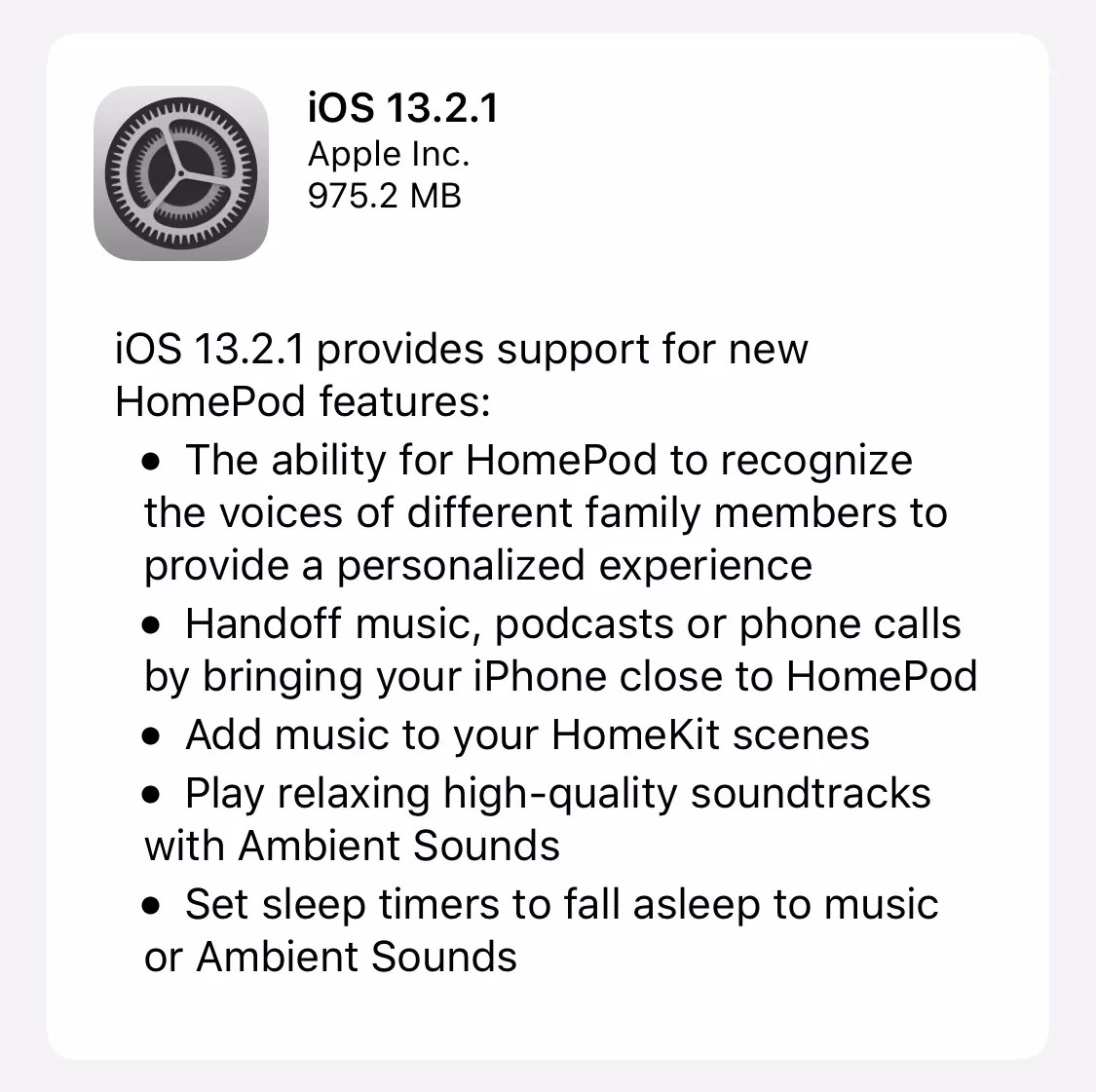 ios 13 2 1 homepoad