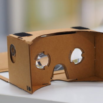 Assembled Google Cardboard VR mount 1